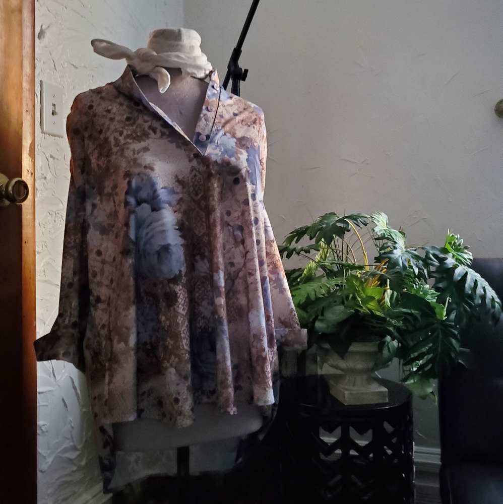 TOPNOTCH vintage women's blouse LARGE